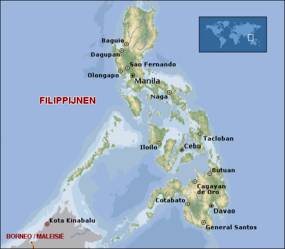 Kaart Filippijnen